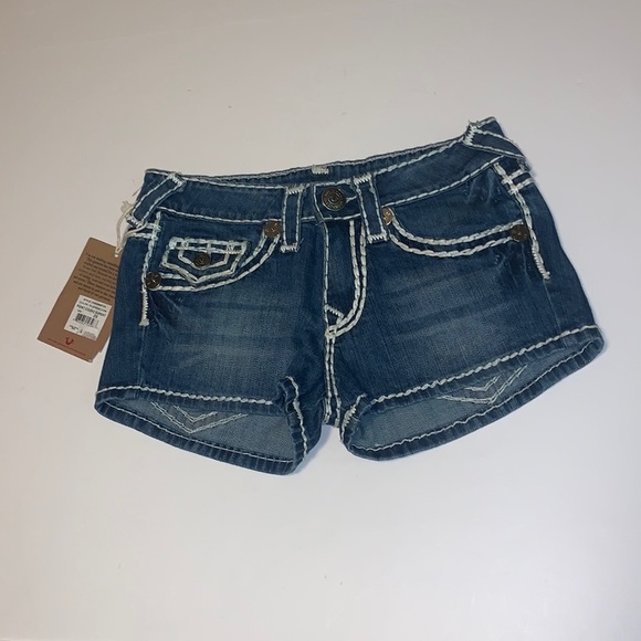 🆕 True Religion “Point Couro” Jean Shorts - Women’s Size 26 - Picture 2 of 5